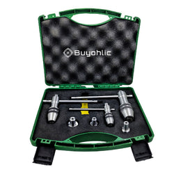 Precision Guiding Tap 3 Pcs Set Wrenches with Freely Spinnable Cap -Design with Accurate Runout Control with Plastic Box