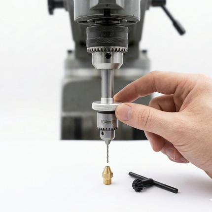 Micro Precision Sensitive Manual Feed Control Quill to Avoid Breaking Fine Drills 0.3 to 4.0 mm Capacities