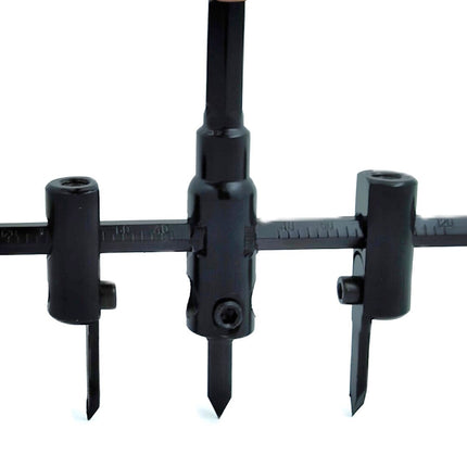 Adjustable Hole Saw Circle Cutter for Wood, 1-3/16" to 12", 1-3/16" to 4-3/4" & 1-3/16" to 7-7/8" Hole Cutter Drill Bit Tool