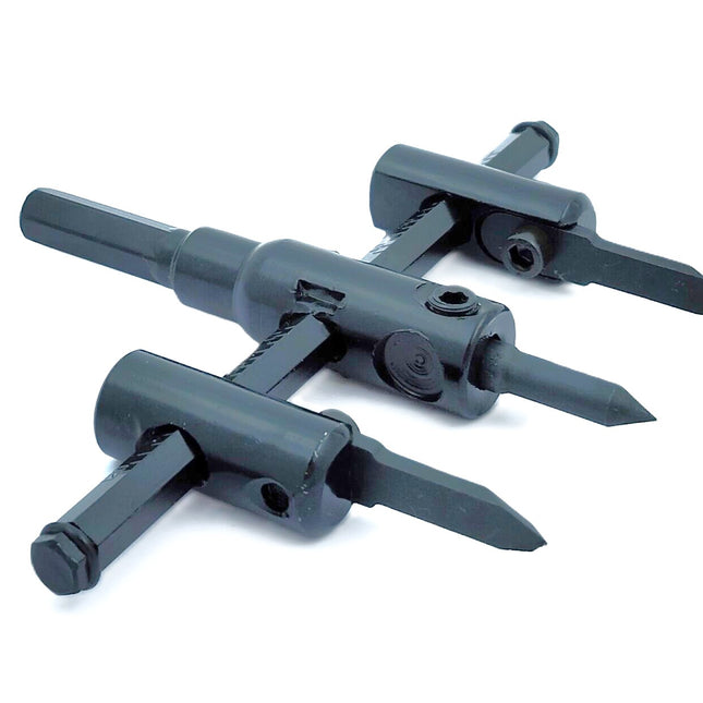 Adjustable Hole Saw Circle Cutter for Wood, 1-3/16" to 12", 1-3/16" to 4-3/4" & 1-3/16" to 7-7/8" Hole Cutter Drill Bit Tool