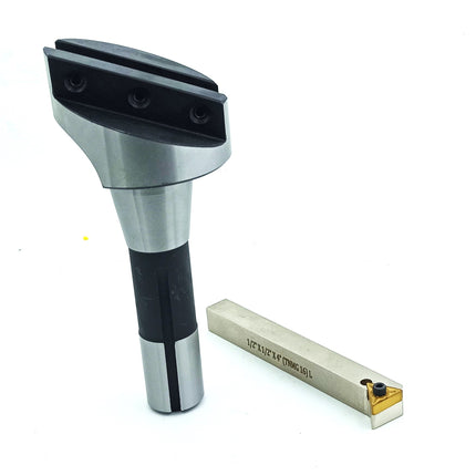 Large Head 2.5" Inch Lathe Milling R8 Shank Fly Cutter with Indexable Flying Tool