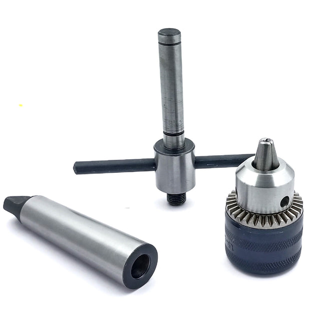 Lathe's Easy Tapping Attachment, Supplied Drill Chuck For Tapping, Reaming, & Drill Operations