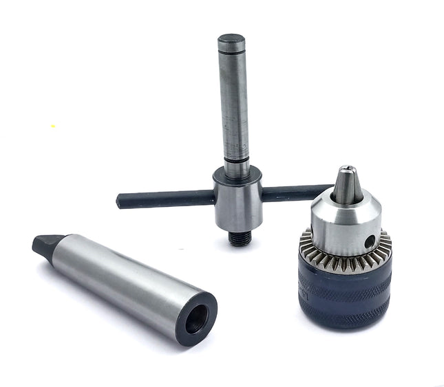 Lathe's Easy Tapping Attachment, Supplied Drill Chuck For Tapping, Reaming, & Drill Operations