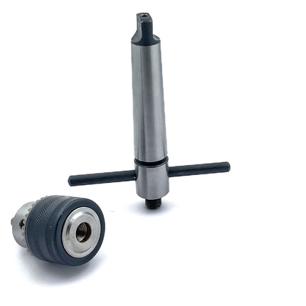 Lathe's Easy Tapping Attachment, Supplied Drill Chuck For Tapping, Reaming, & Drill Operations