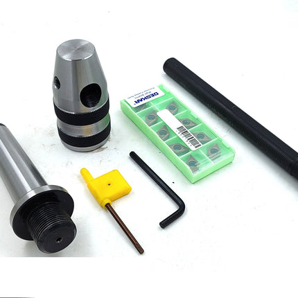 Milling Machine's Fly Cutter cum Boring Tool~40mm Head, 16mm Boring Bar, Replaeable DCMT11T3 Insert, Range 70-260 mm