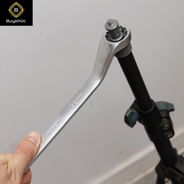 Buyohlic 8-piece Flex-Head Ratcheting Combination Wrench Set 6'' to 18'' Inches