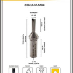 Dia 10 mm~3D~20 mm Shank