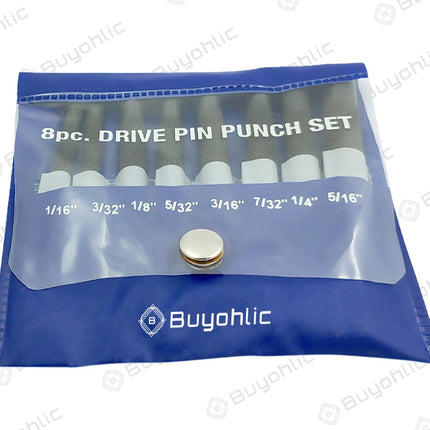 Set of 5 Pcs Long & 8 Pcs Short Drive Bolt Catch Roll Pin Punch Set-Hard & Ground/Imperial Assembly Kit