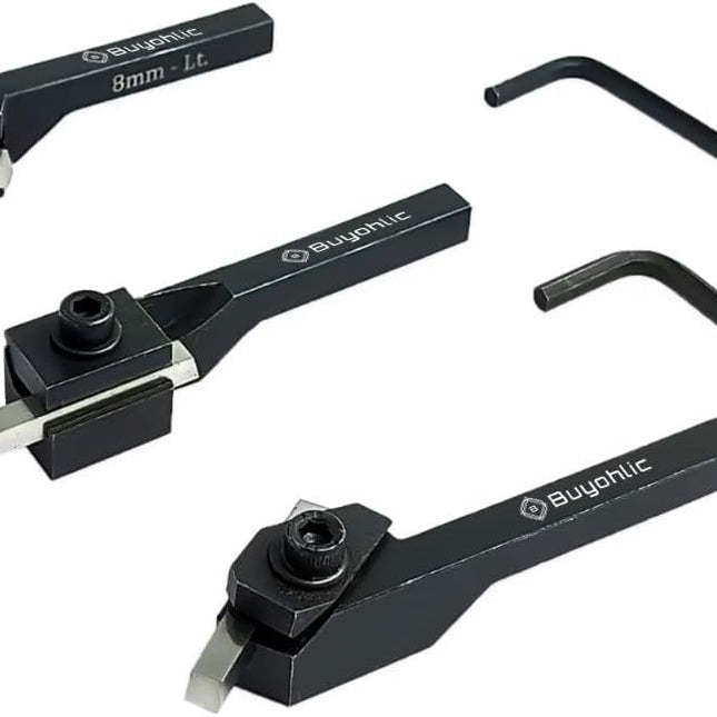 Lathe Turning Tool Holder With High Speed Steel Tool Bits with Plastic Box