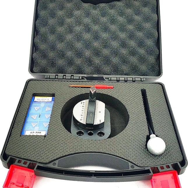 Bearing Base Smooth Rotation Ball Turning  (Double Bit for 7 x 14 Mini Lathe) with spare cutting bit box