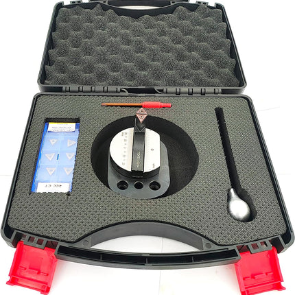 Bearing Base Smooth Rotation Ball Turning  (Double Bit for 7 x 14 Mini Lathe) with spare cutting bit box