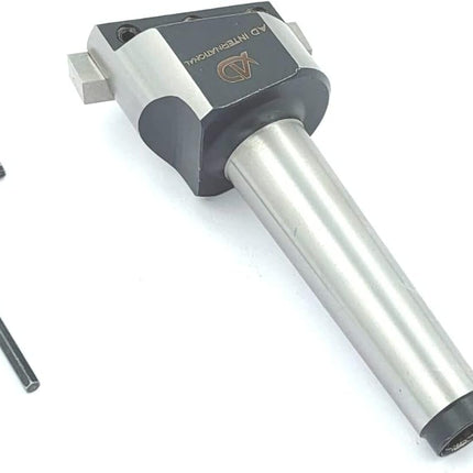 1-1/2" Inch Head Fly Cutter with MT2 Shank (M10 x 1.5 Drawbar) & HSS M2 5/16" Sq x 3" Inch Tool Bit
