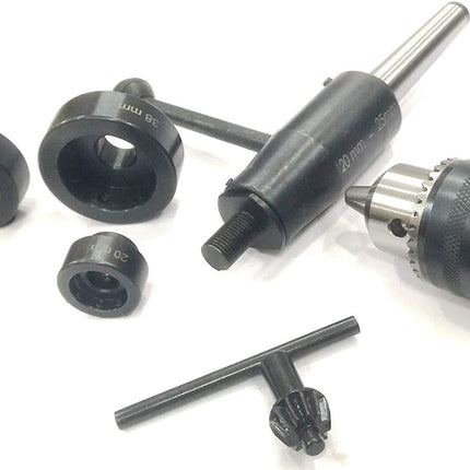 Lathe tailstock Die Holder With M12 x 1.75 Threaded  Drill Chuck Complete Solution Die Holder