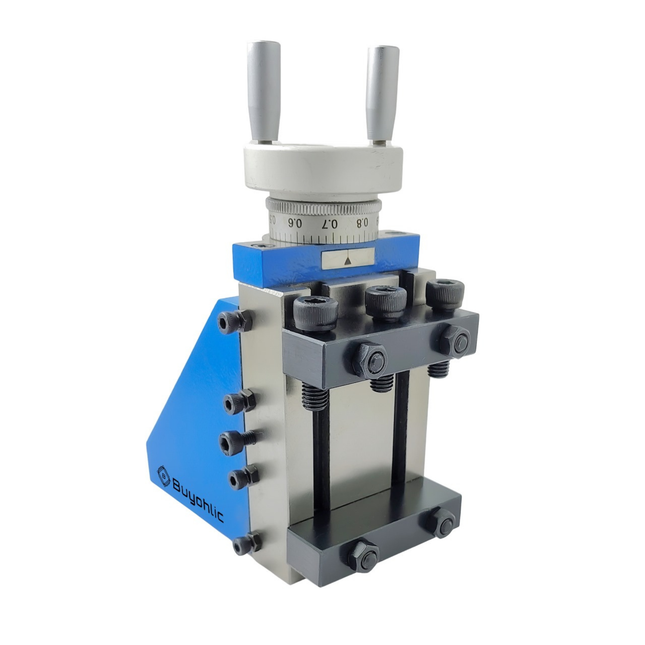 Precision angle control via vertical milling slide