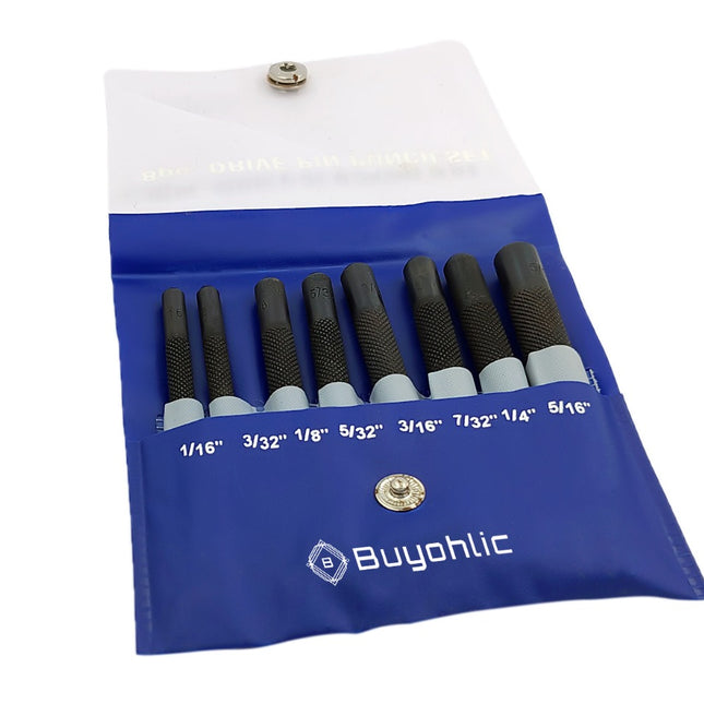 Set of 5 Pcs Long & 8 Pcs Short Drive Bolt Catch Roll Pin Punch Set-Hard & Ground/Imperial Assembly Kit