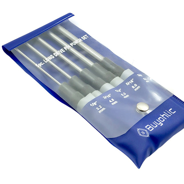 Set of 5 Pcs Long & 8 Pcs Short Drive Bolt Catch Roll Pin Punch Set-Hard & Ground/Imperial Assembly Kit