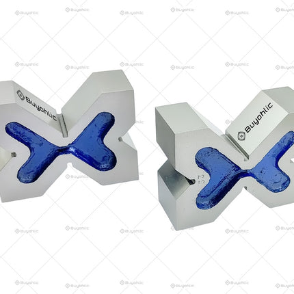 Cast Iron Precision Ground Quad Head 4 Way Vee Blocks Pair