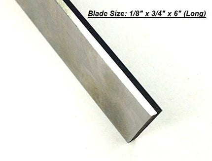 HSS Blades 1/8" x 3/4" (Wide) x 6" (Long) for Lathe Parting Cut Off & Tool Holders
