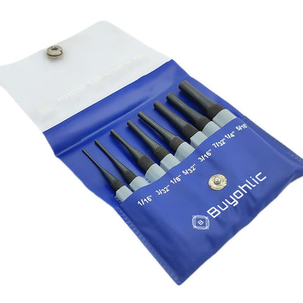 Set of 5 Pcs Long & 8 Pcs Short Drive Bolt Catch Roll Pin Punch Set-Hard & Ground/Imperial Assembly Kit