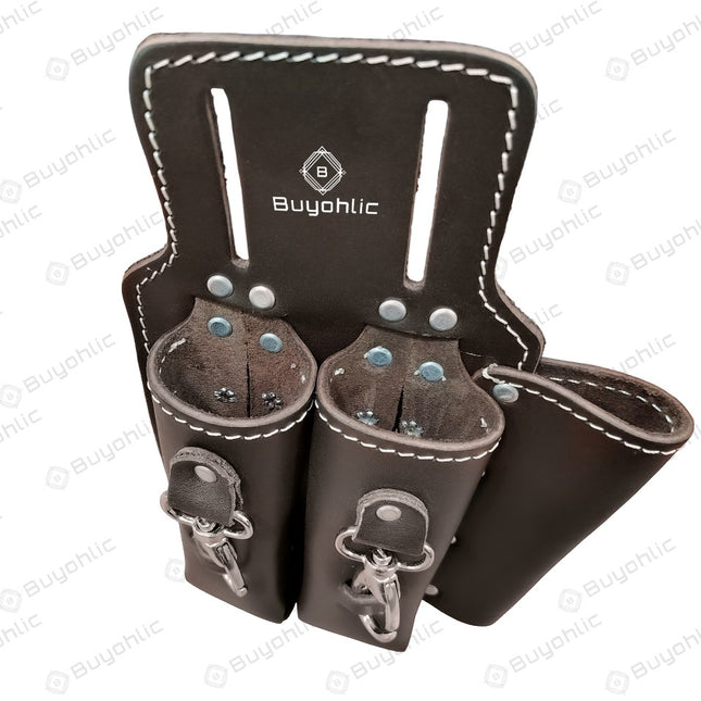 Leather 3 Pocket Linesmen and Electricians Tool Holder/ Bag / Pouch
