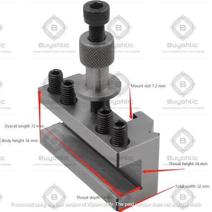 T-51 Quick Change Tool Post for Boxford & 125 -150 mm Center Height Lathe Machines