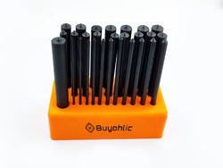 Buyohlic 28 Piece Transfer Punch Set, 3/32" - 1/2", Heat Treated Alloy Steel Forging