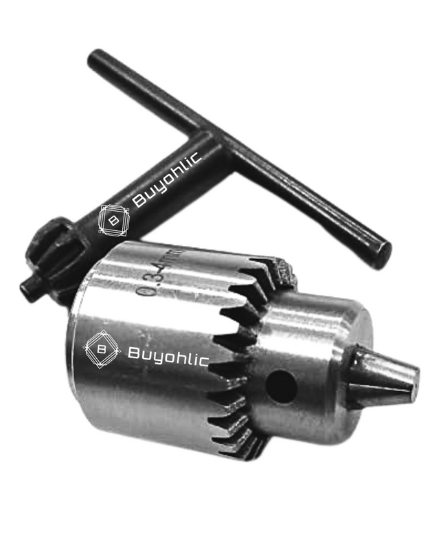 Buyohlic International Micro Fine JT0 Taper to mount Drill Chuck with Key 0.3-4mm Manual Feed Control-Avoids Breakage Machine Tools