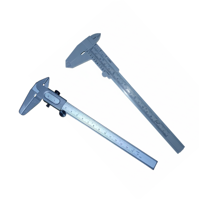 Buyohlic 2-Pack Vernier Caliper Measuring Tools – Metric & Imperial Dual Scale for Accurate Measurement