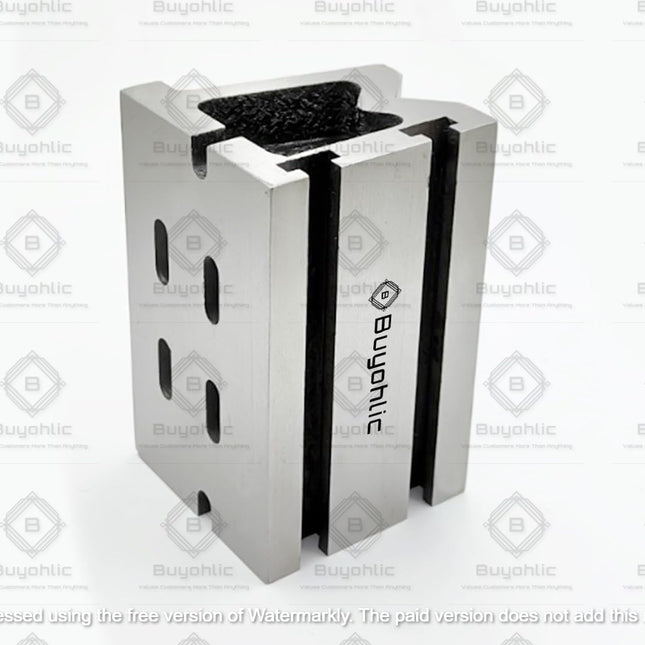 Graded Caste Iron Vee Angle Plates-stress Relieved Slotted