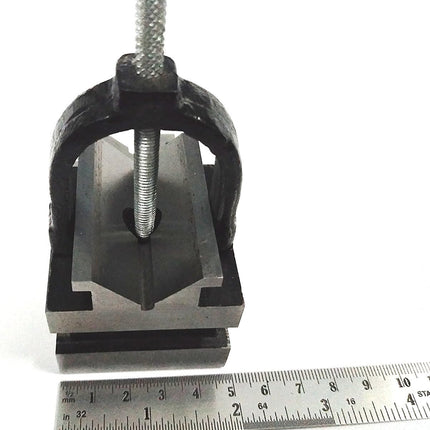 Hardened Tool Steel Vee V Block Pair Set with Clamps (32 x 32 x 40 mm (25 mm Capacity))