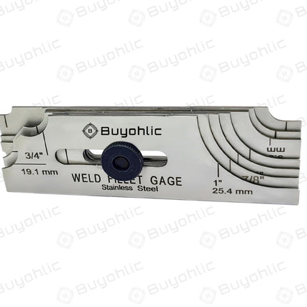 7 Blades Fillet Welding 1/8 to 1” Gage Gauge II Perfect for Checking Leg Length and Throat Thickness