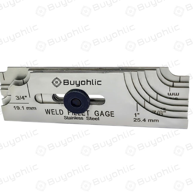 7 Blades Fillet Welding 1/8 to 1” Gage Gauge II Perfect for Checking Leg Length and Throat Thickness