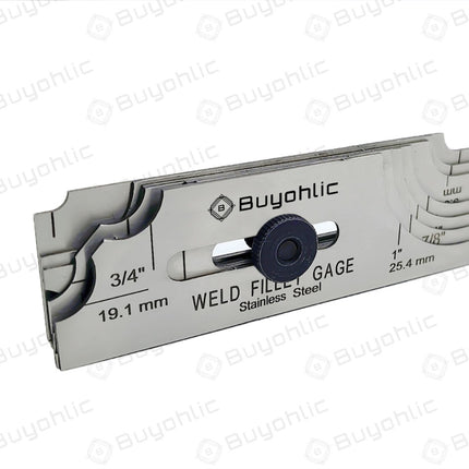 7 Blades Fillet Welding 1/8 to 1” Gage Gauge II Perfect for Checking Leg Length and Throat Thickness