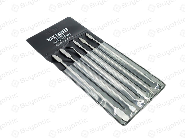 6 Pc. Stainless Steel Wax Carver Set Double Ended Spatulas/Carvers