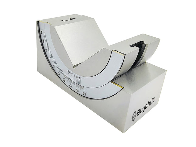 Buyohlic's Adjustable Angle Block - 95 x 45 x 48 MM Multifunctional V Block Milling 0-60° for Milling Machine Planer