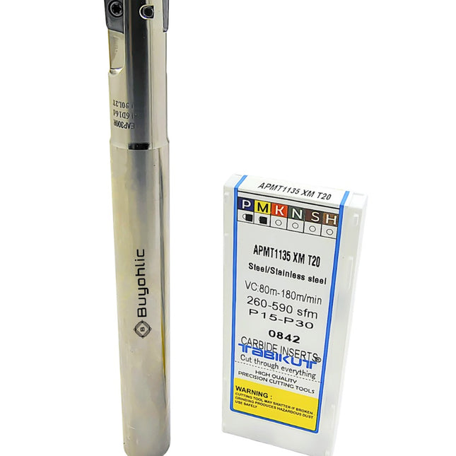 Indexable Insert Endmill 20MM II 2 Pocket II 10 Pcs JDMT1003 Carbide Inserts Free