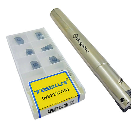 Indexable Insert Endmill 10 MM II 2 Pocket II 10 Pcs JDMT0702 Carbide Inserts Free