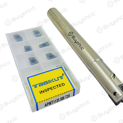 Indexable Insert Endmill 14MM II 2 Pocket II 10 Pcs APMT1135 Carbide Inserts Free