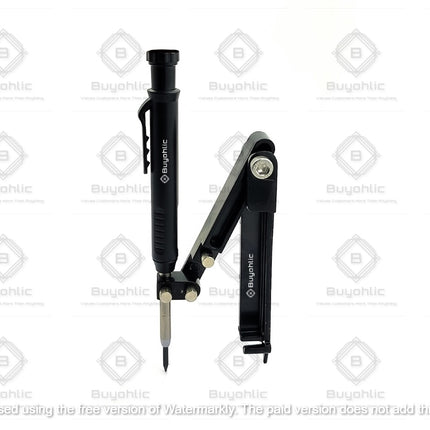Buyohlic Aluminum Alloy Scribe Tool with Deep Hole Pencil, Construction Pencil Multi-function Scribing Tool- Construction Pencil