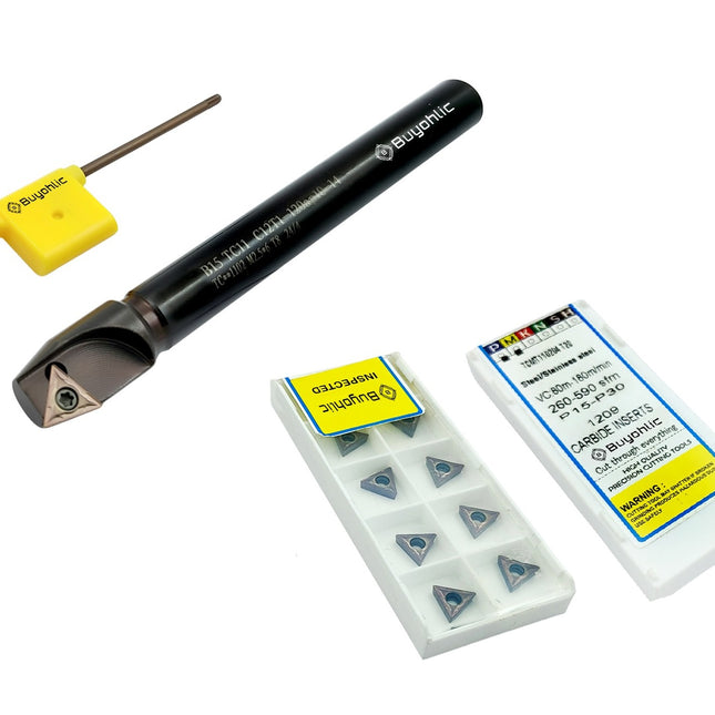 Indexable Carbide Insert 30 Degree Chamfer Tool 120 mm Long & 10 Pcs Extra Spare Inserts