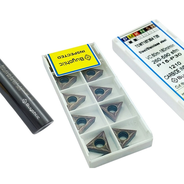 Indexable Carbide Insert 60 Degree Chamfer Tool 120 mm Long & 10 Pcs Extra Spare Inserts