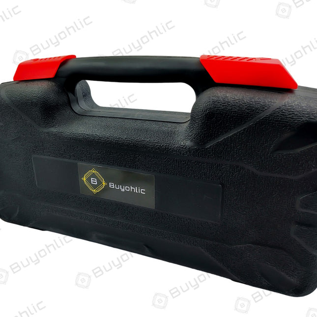 Buyohlic's 39 Piece General Household Hand Tool Kit Starter Set with Plastic Toolbox Storage Case