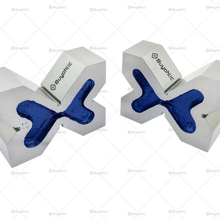 Cast Iron Precision Ground Quad Head 4 Way Vee Blocks Pair