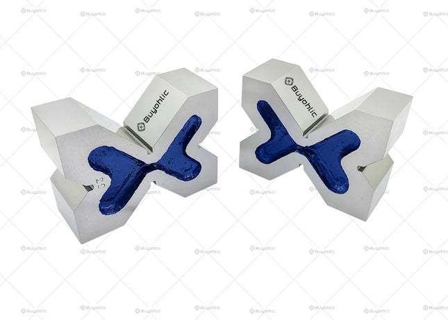 Cast Iron Precision Ground Quad Head 4 Way Vee Blocks Pair