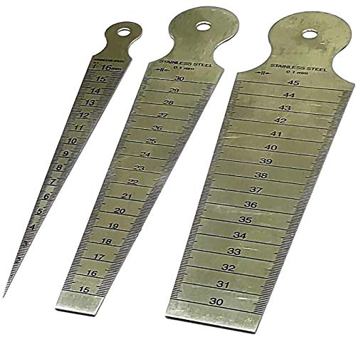 Stainless Steel Measuring Tool, Workshop Machine Tools (Set of 1 x 6" Rulers, 1 x 12" Ruler, 3 x Bore Gauges & 1x 6" Depth Gauge cum Ruler)