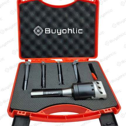 2" Inch Head Diameter Boring Head with Indexable Boring Bars -Imperial Standards With Plastic Box