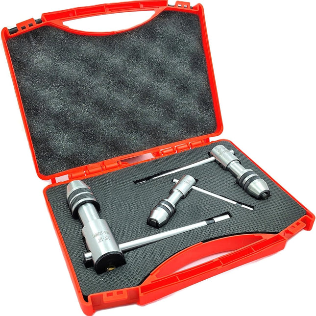 Buyohlic Set of 3 Reversible Ratchet Adjustable Tap Wrench with Plastic Case