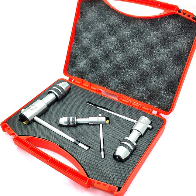 Buyohlic Set of 3 Reversible Ratchet Adjustable Tap Wrench with Plastic Case