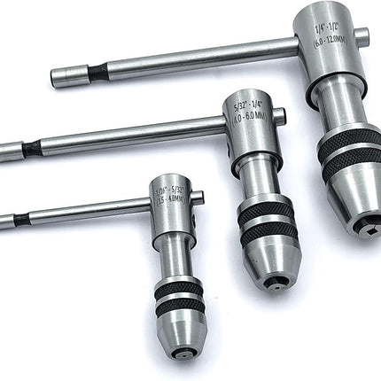 Buyohlic Set of 3 Reversible Ratchet Adjustable Tap Wrench with Plastic Case