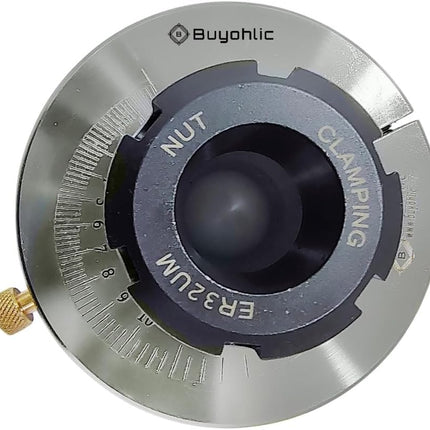 Exclusive ER32 Eccentric Offset Lathe Chuck,For Wood & Metalworkers~Adjustable Settings, Turn on variety of Axis without Removing Work-piece & W/Casting Back Plat